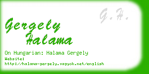 gergely halama business card